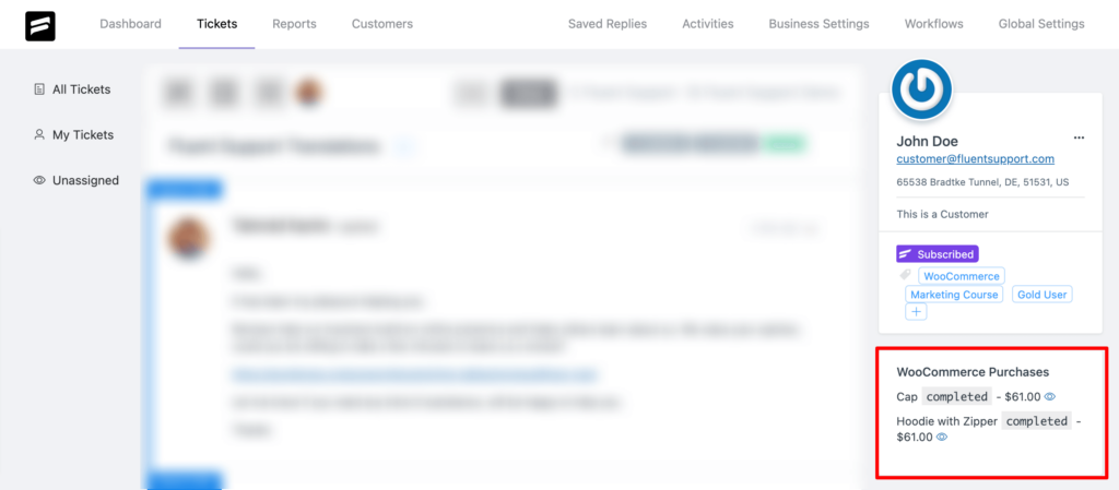 Fluent Support integrations