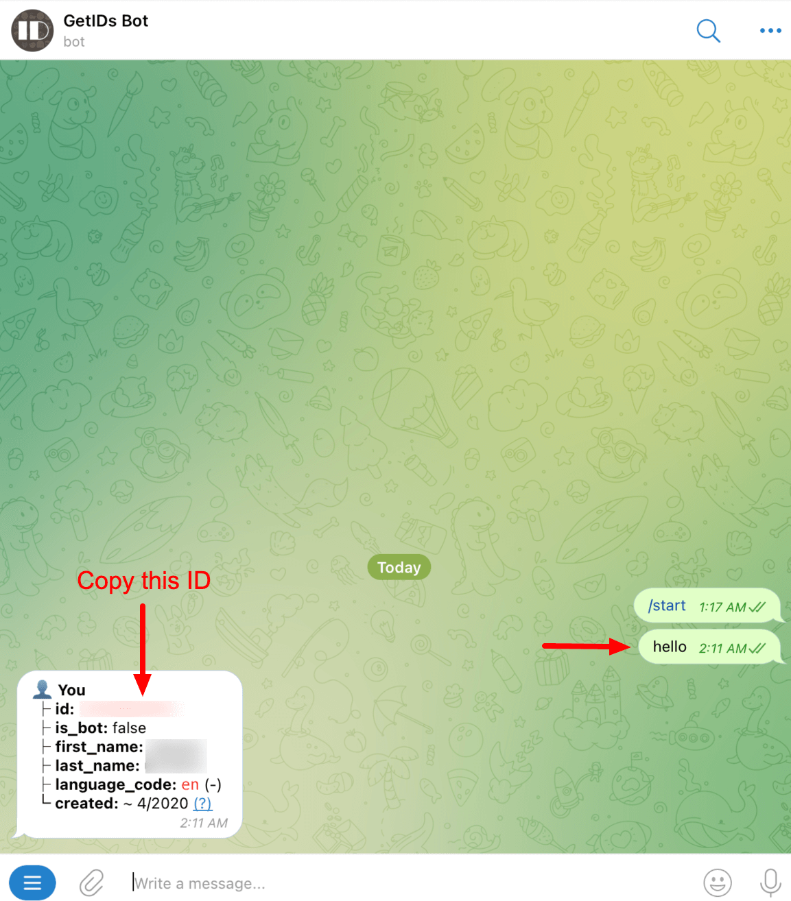 Chat telegram id get Mencari chat