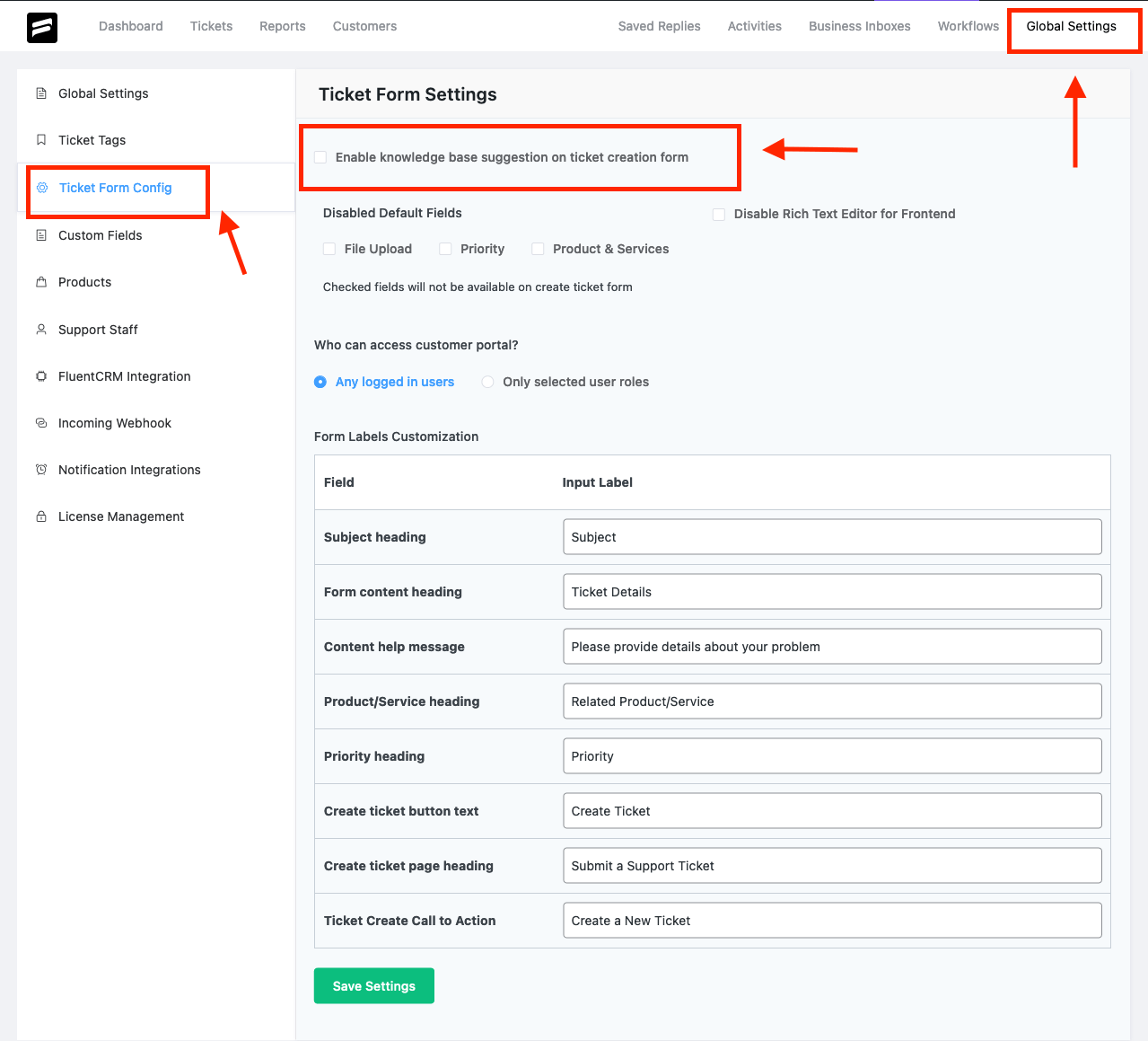 BetterDocs integration setup fluent support