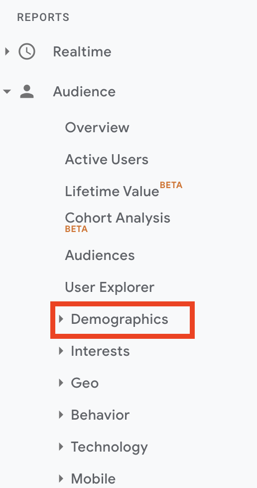 Learn User Demographics