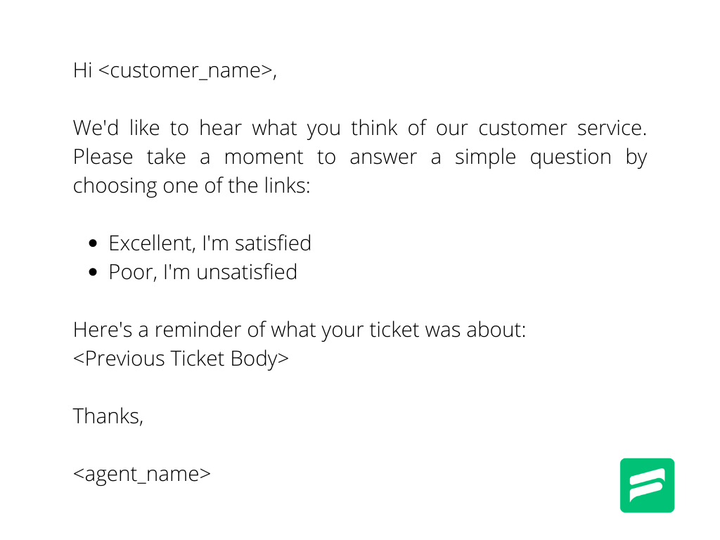 customer service responses