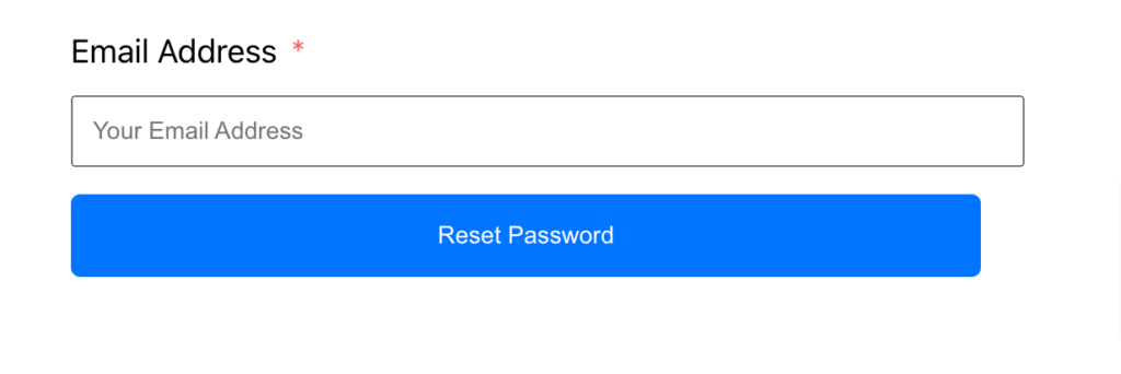 fluent support reset password request