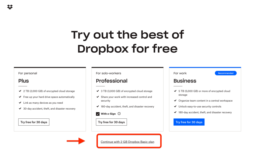 dropbox customer onboarding process example