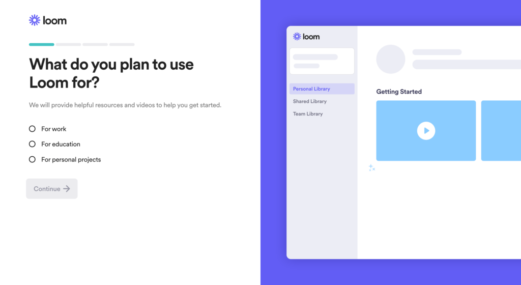 loom customer onboarding process example