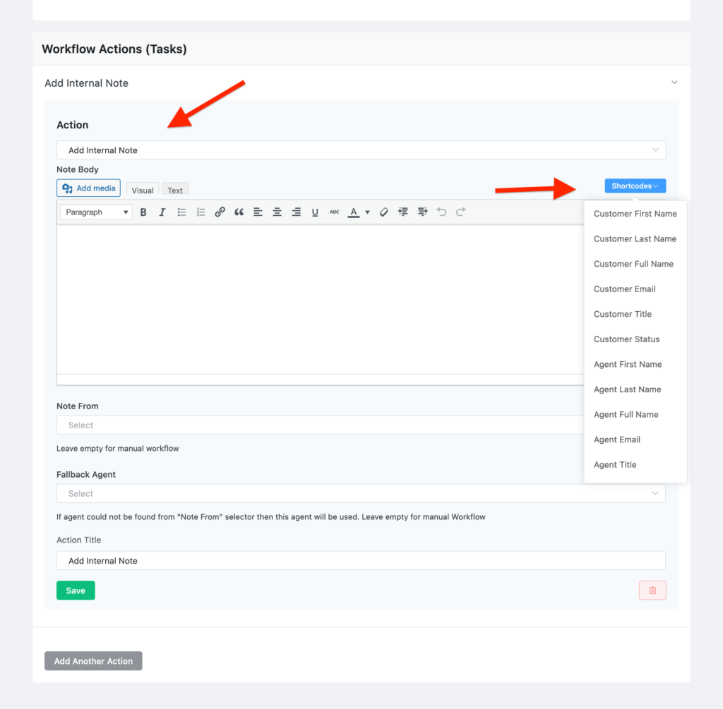 workflow automation fluent support