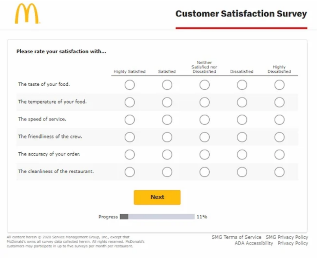 customer feedback survey template