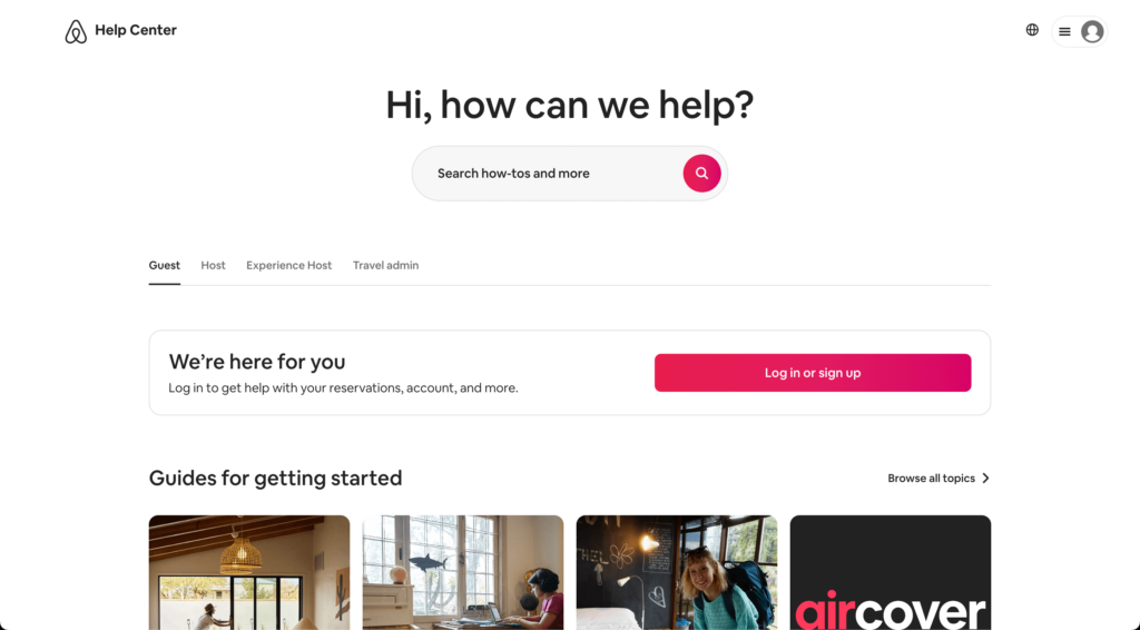 knowledgebase examples: Airbnb