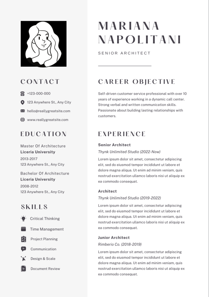 Objective Resume Customer Service