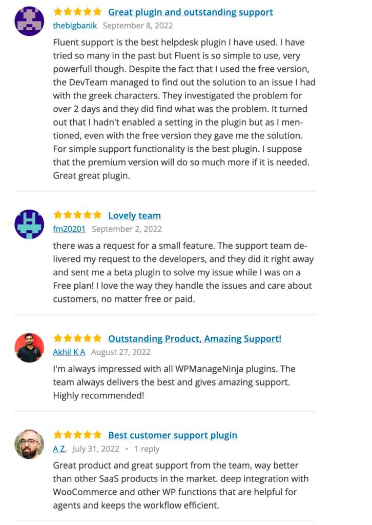 fluent support user reviews