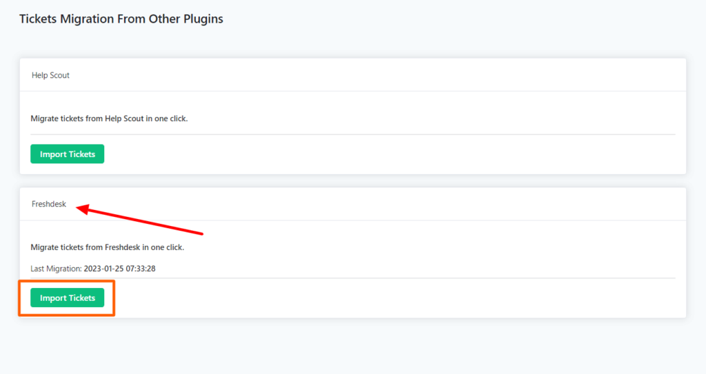 FRSHDESK TICKET MIGRATOR