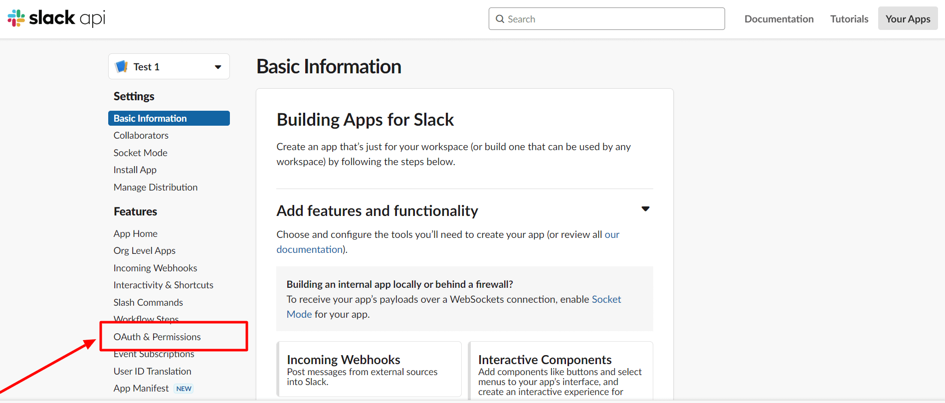 OAuth & Permissions - Slack API