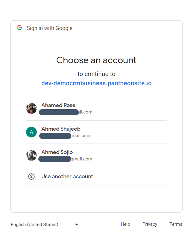choose an account for drive upload - Google Drive Integration with Fluent Support