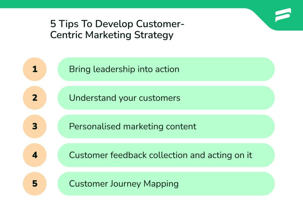 5 tips to develop customer-centric marketing strategy.