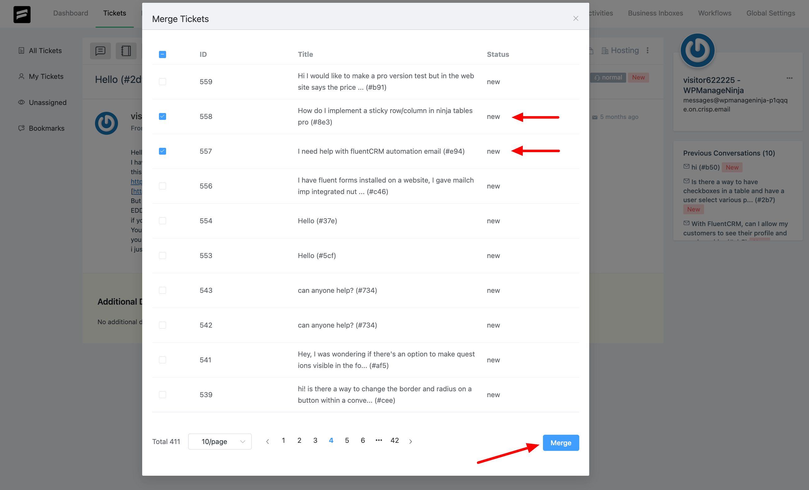 Merge Action