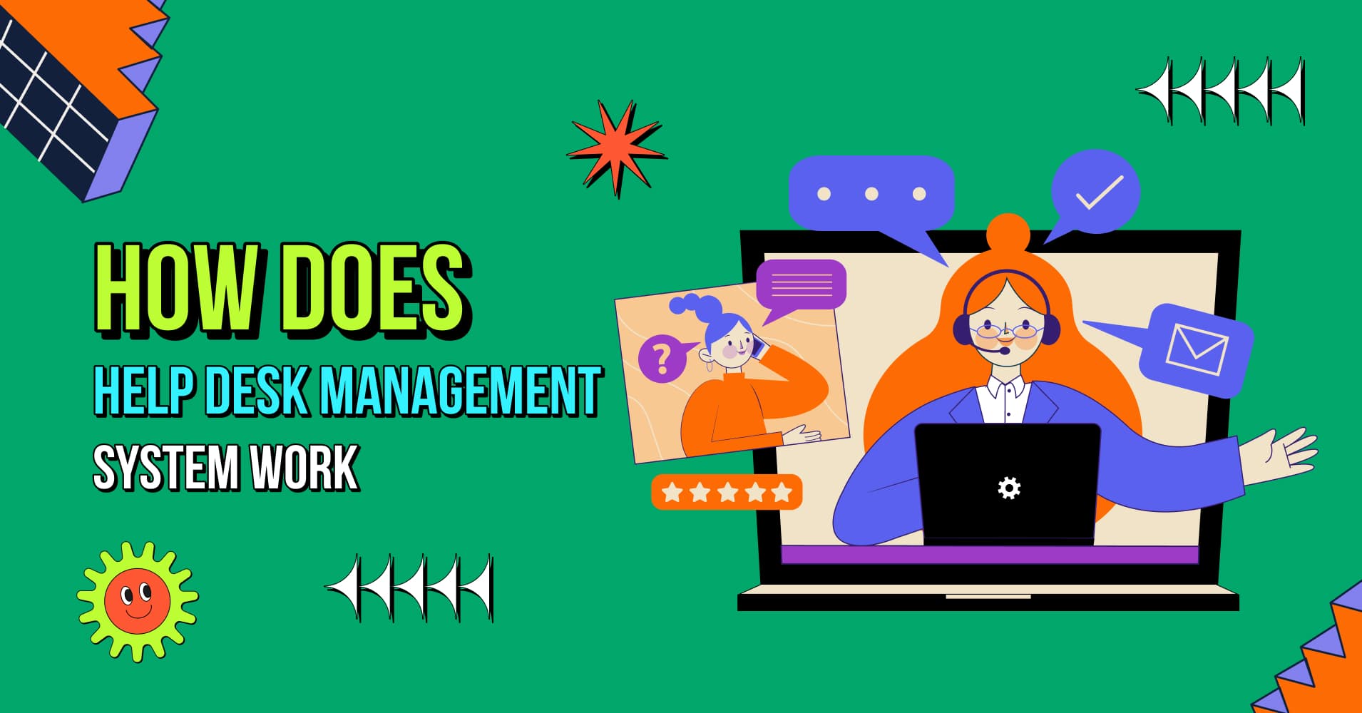 how does helpdesk management system work