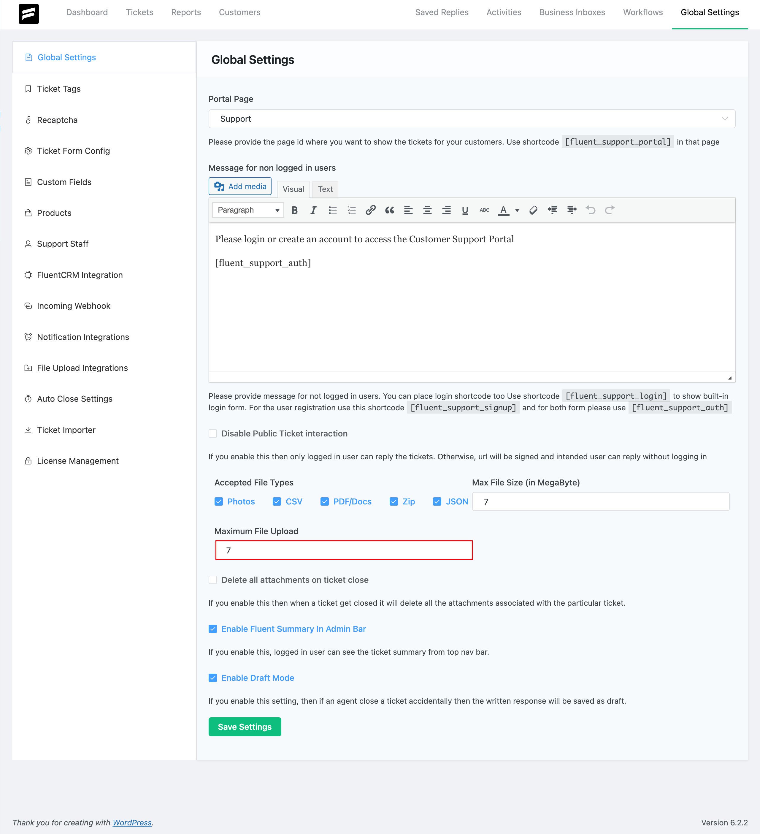 Accepted File Types