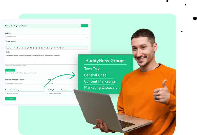 BuddyBoss Products into Ticket -BuddyBoss Integration - Fluent Support