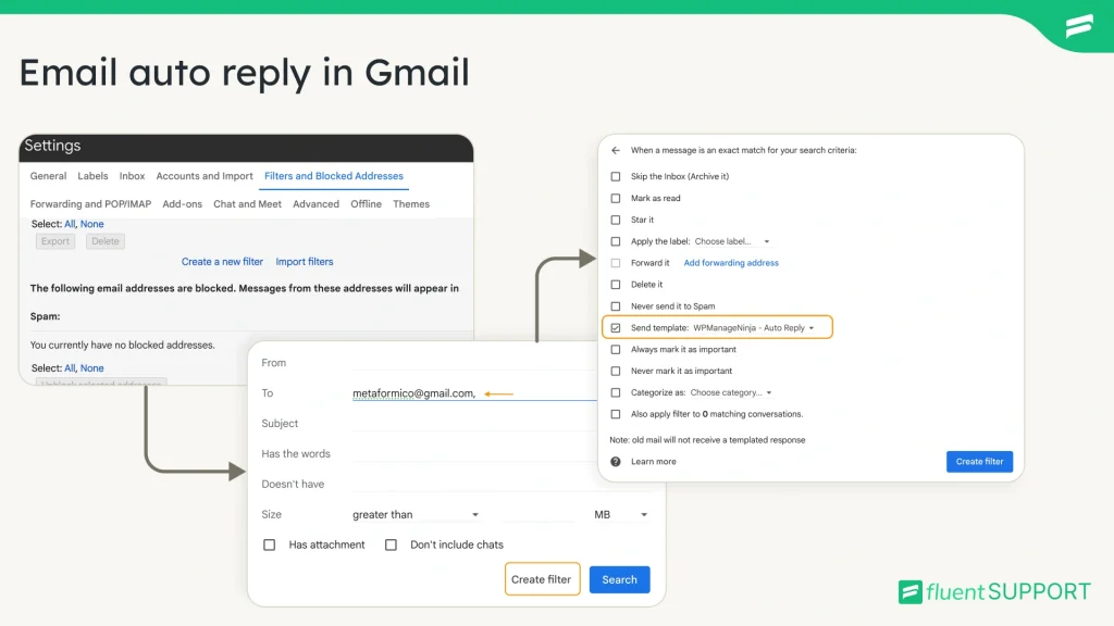 email auto reply in Gmail
