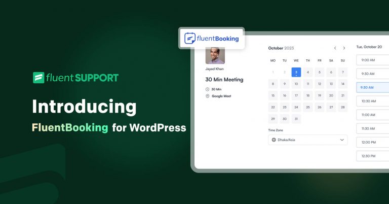 Introducing FluentBooking: Reinventing  WordPress Booking