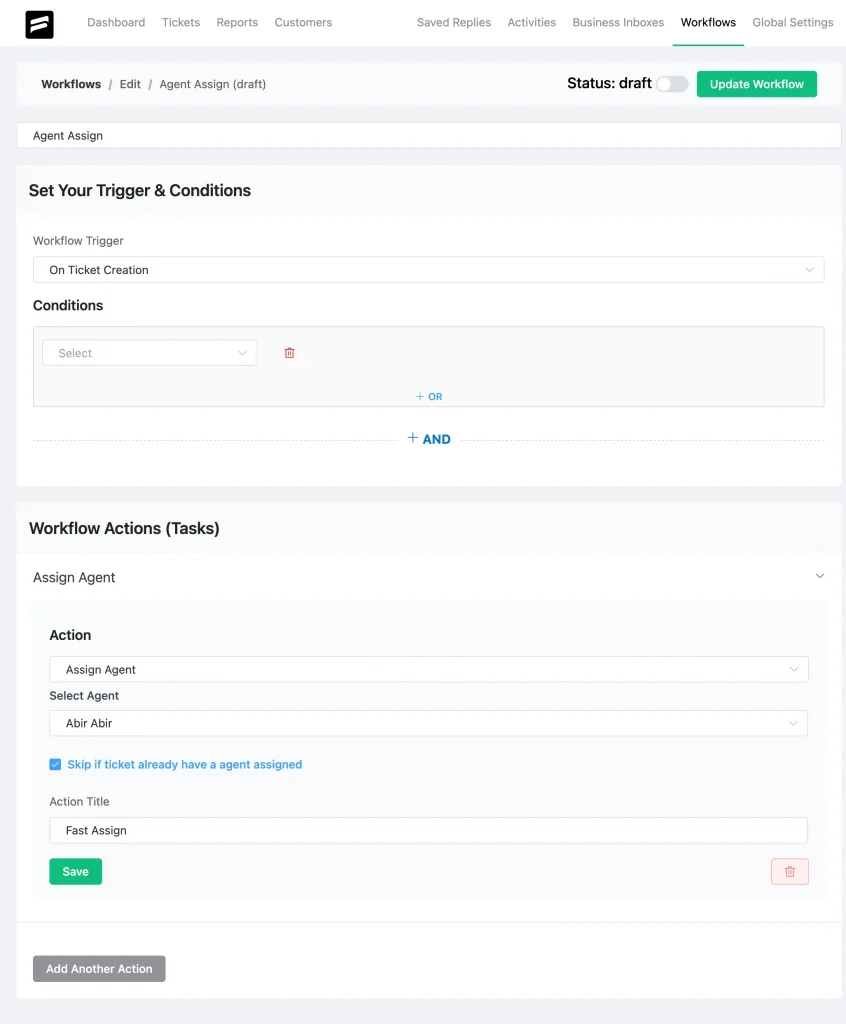 Automated Ticket Routing - Fluent Support