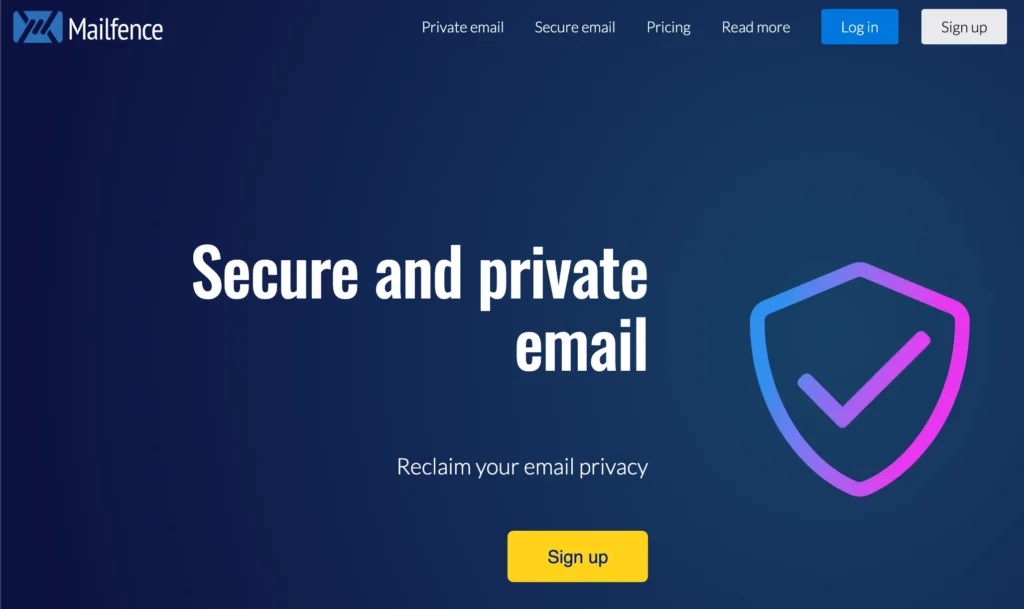 Mailfence - most secure, email-free
