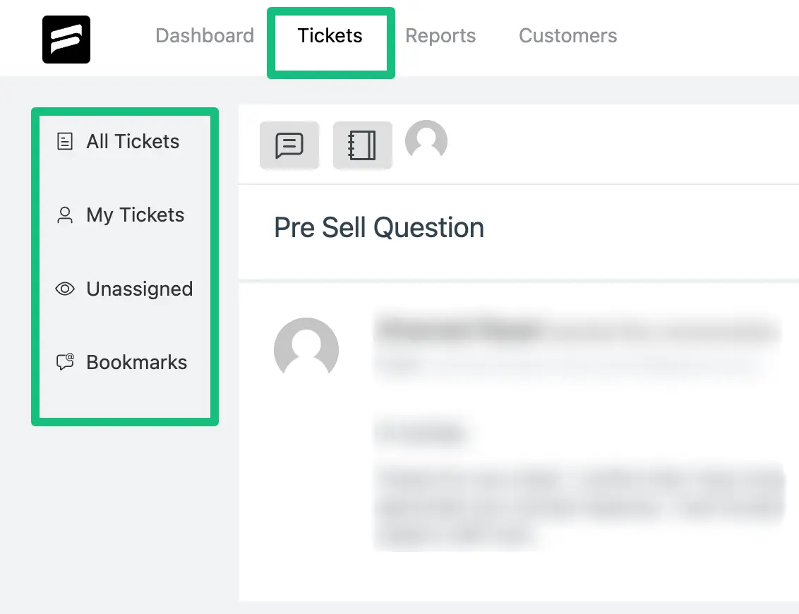 All Ticket's Sections