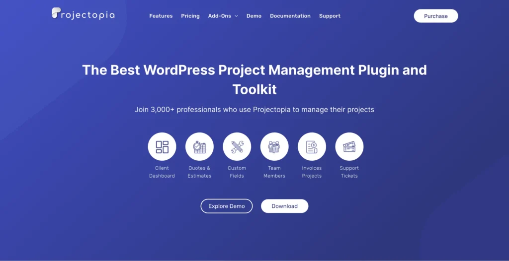 Projectopia - WordPress Project Management Plugin