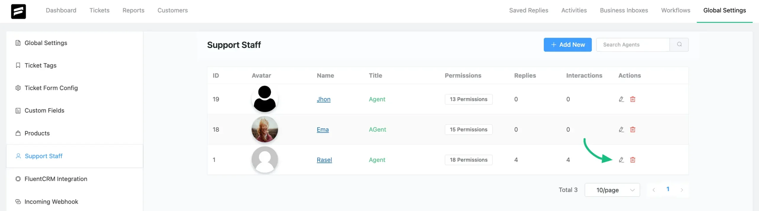 Specific agent profile to connect slack