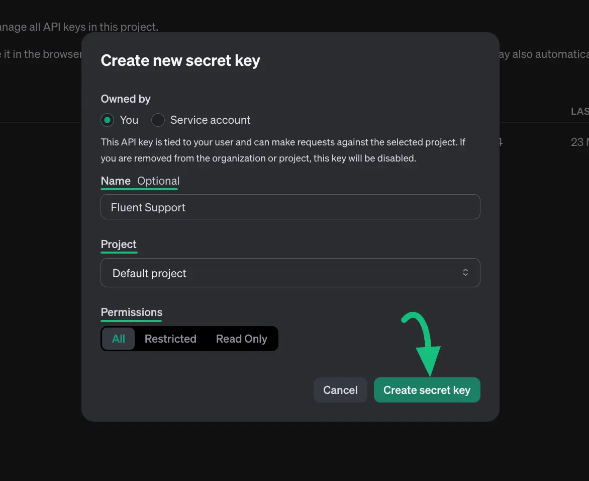 create-new-secret-key-popup