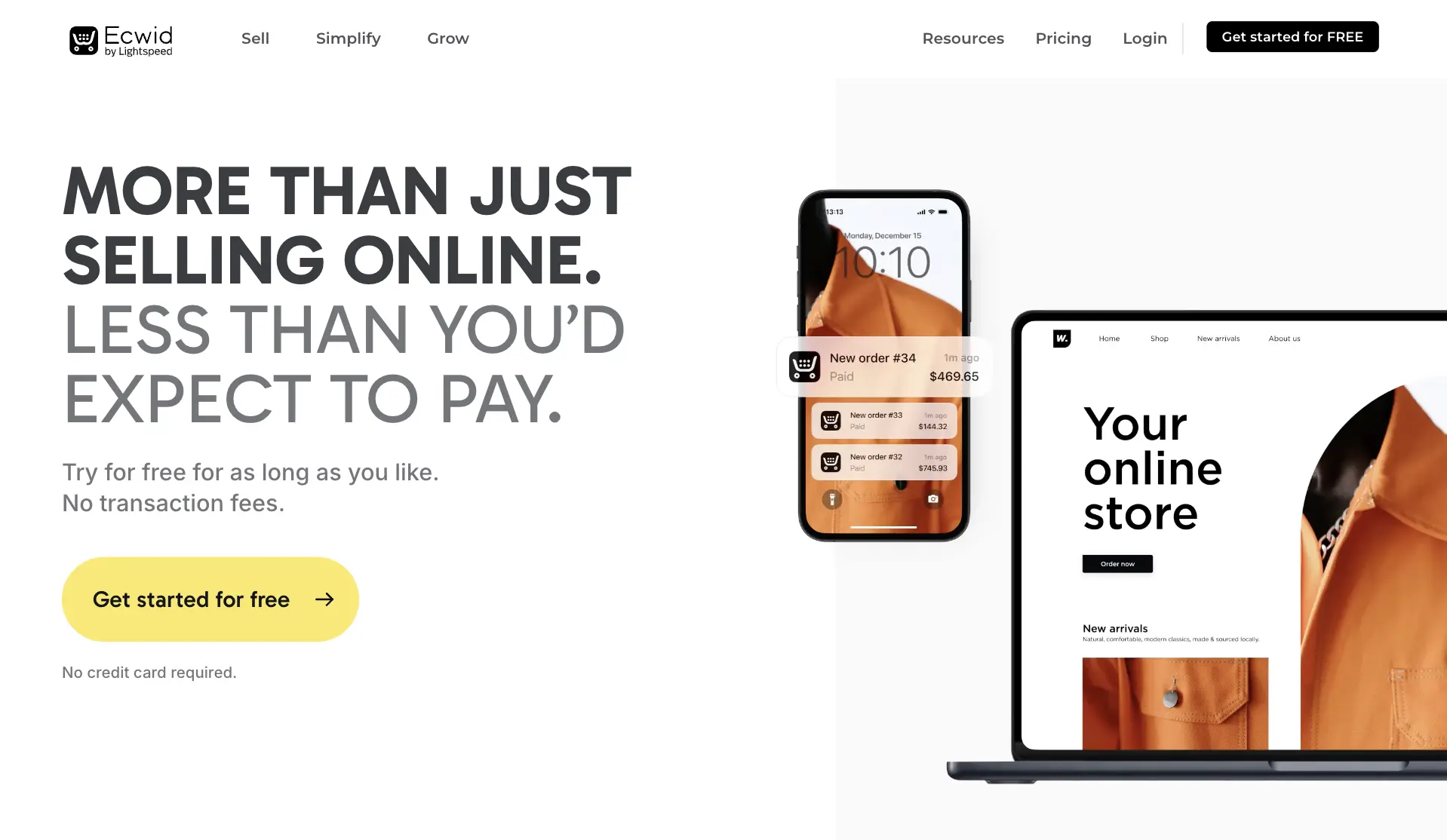 ecommerce business, Ecwid, shopify alternative