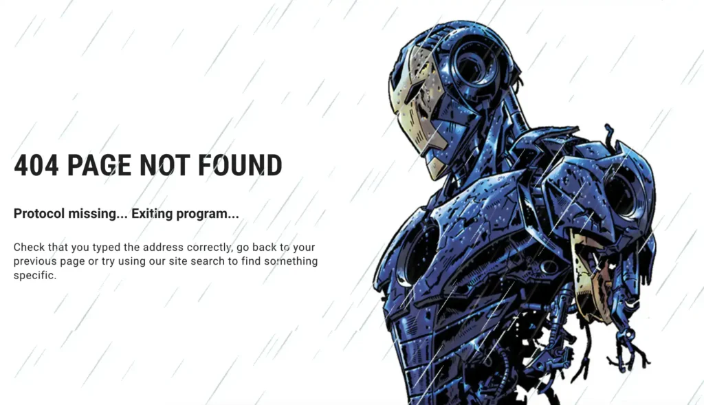 marvel 404 page