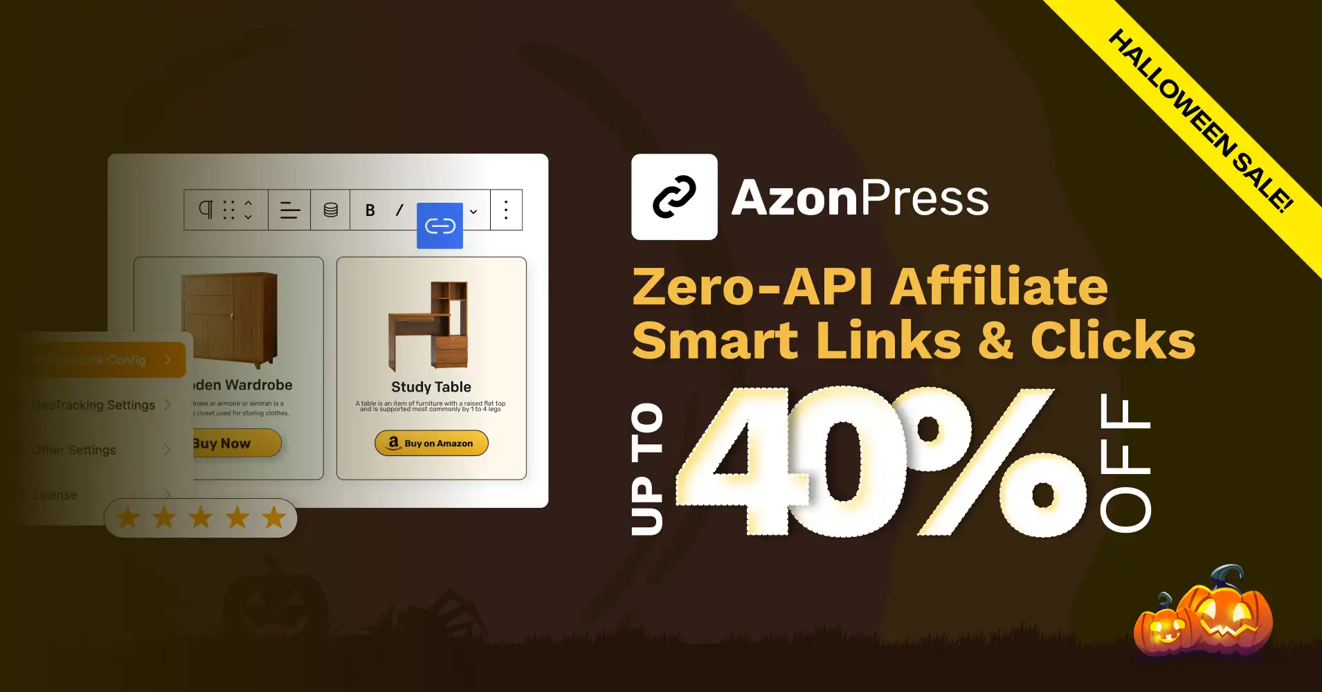 AzonPress, Halloween deal wordpress