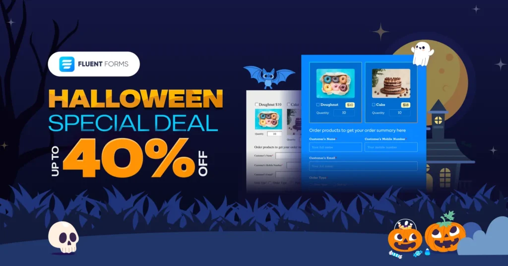 Fluent Forms halloween deal 2024