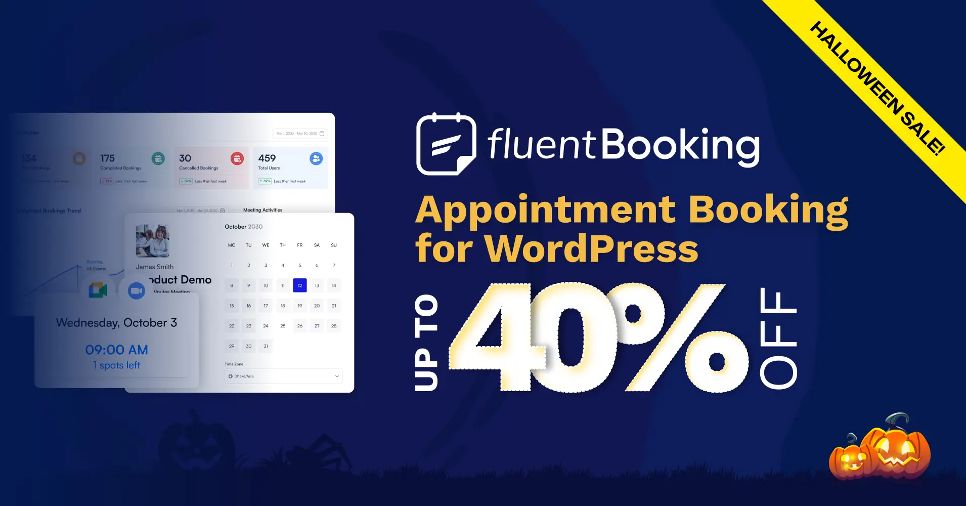 FluentBooking Halloween deal
