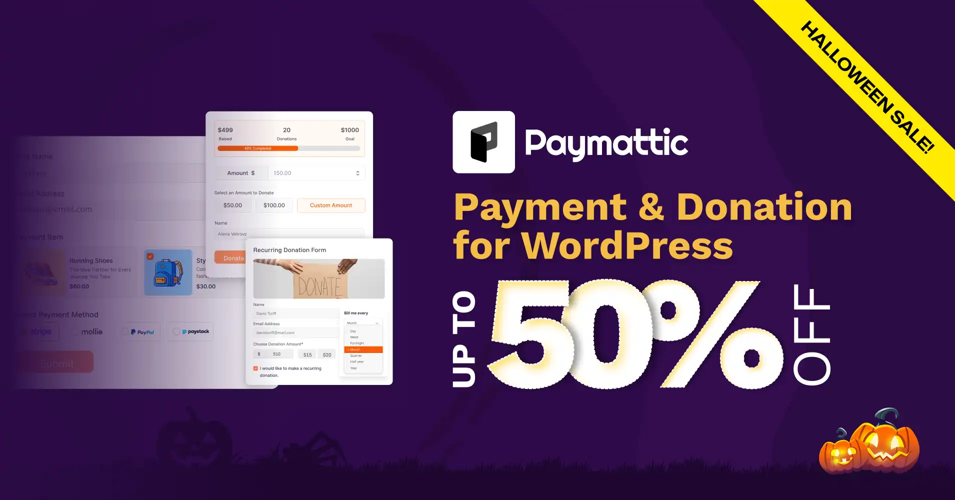 Paymattic, WordPress halloween deals 2025