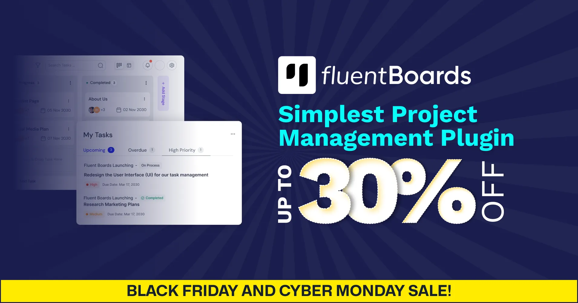 FluentBoards black friday deal, black friday wordpress deals