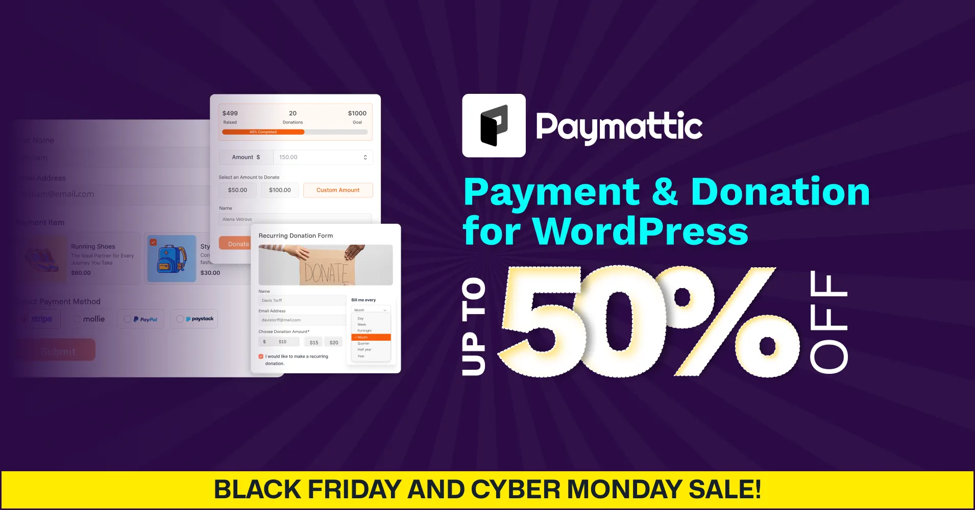 Paymattic black friday deal, black friday wordpress deals