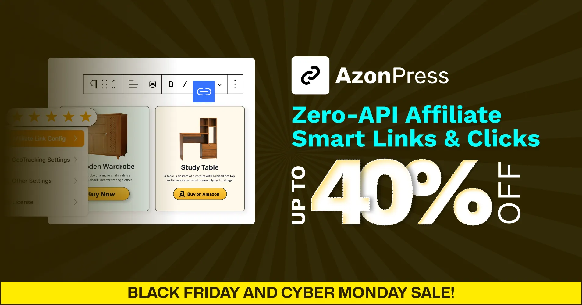 AzonPress black friday deal, black friday wordpress deals
