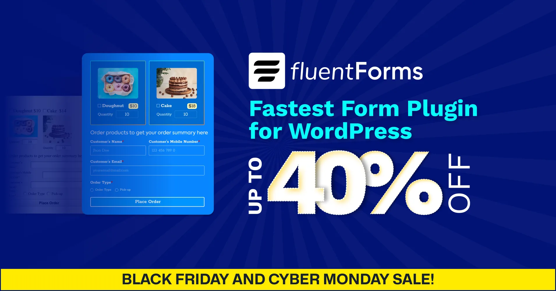 FluentForms black friday deals, WordPress black friday deals