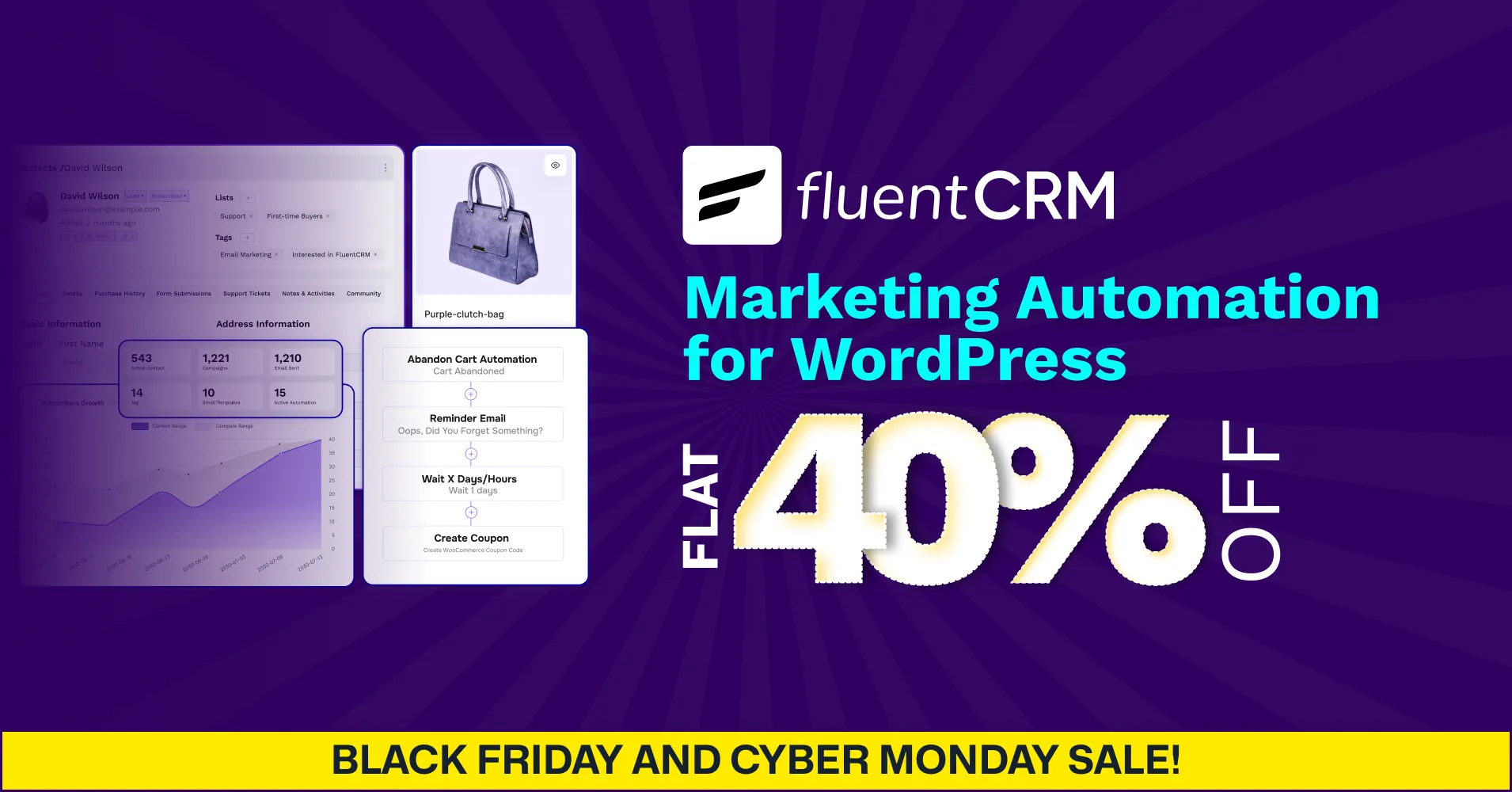 FluentCRM black friday deal, Black friday wordpress deals