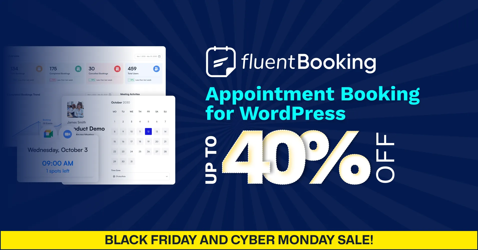 FluentBooking black friday deal, black friday wordpress deals