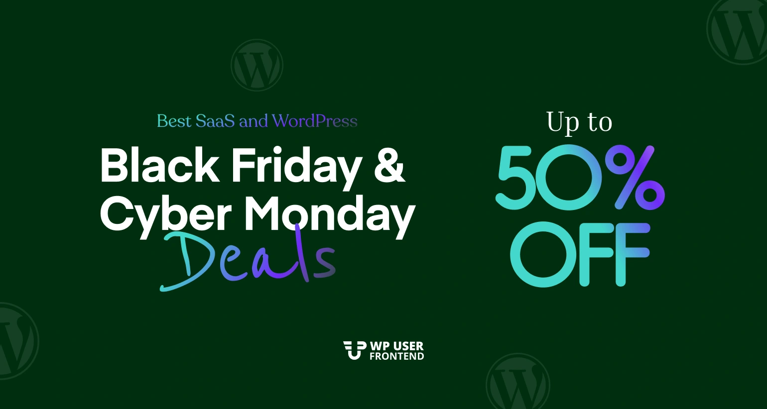 WP UF black friday deal, black friday wordpress deals