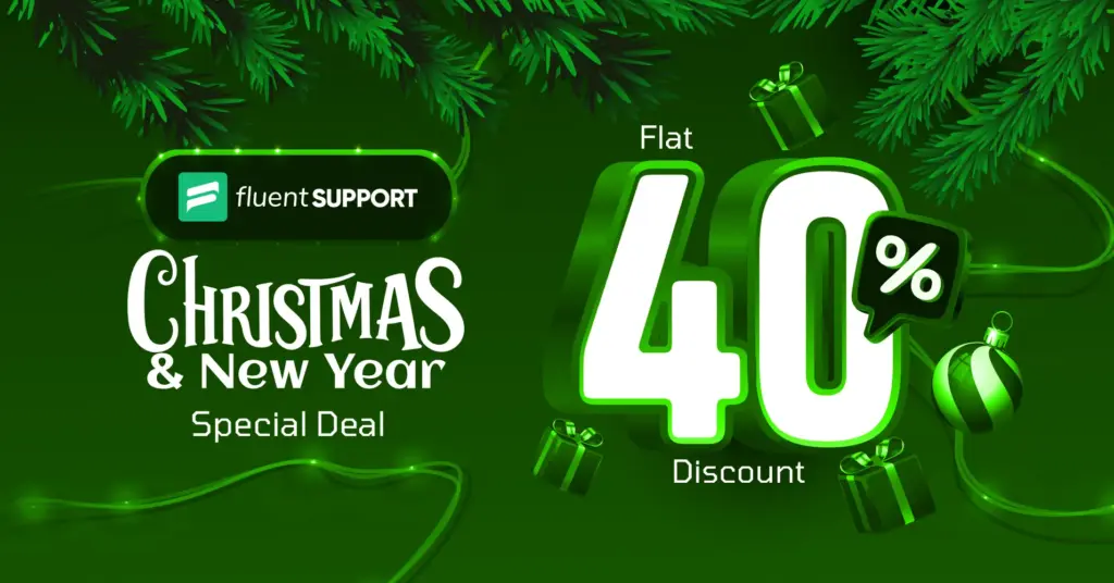 Fluent Support Christmas and New Year Deal Banner 