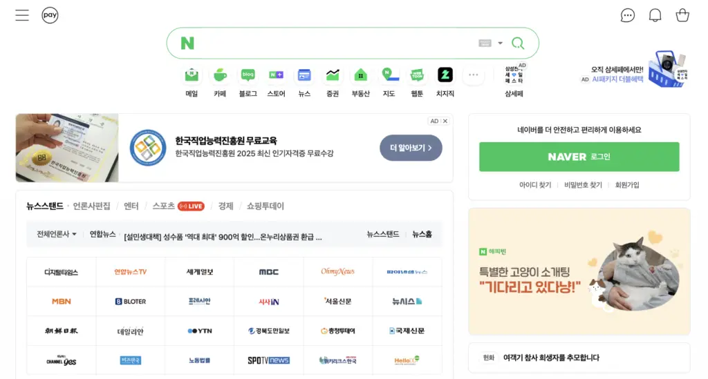 Naver, Niche specific search engine