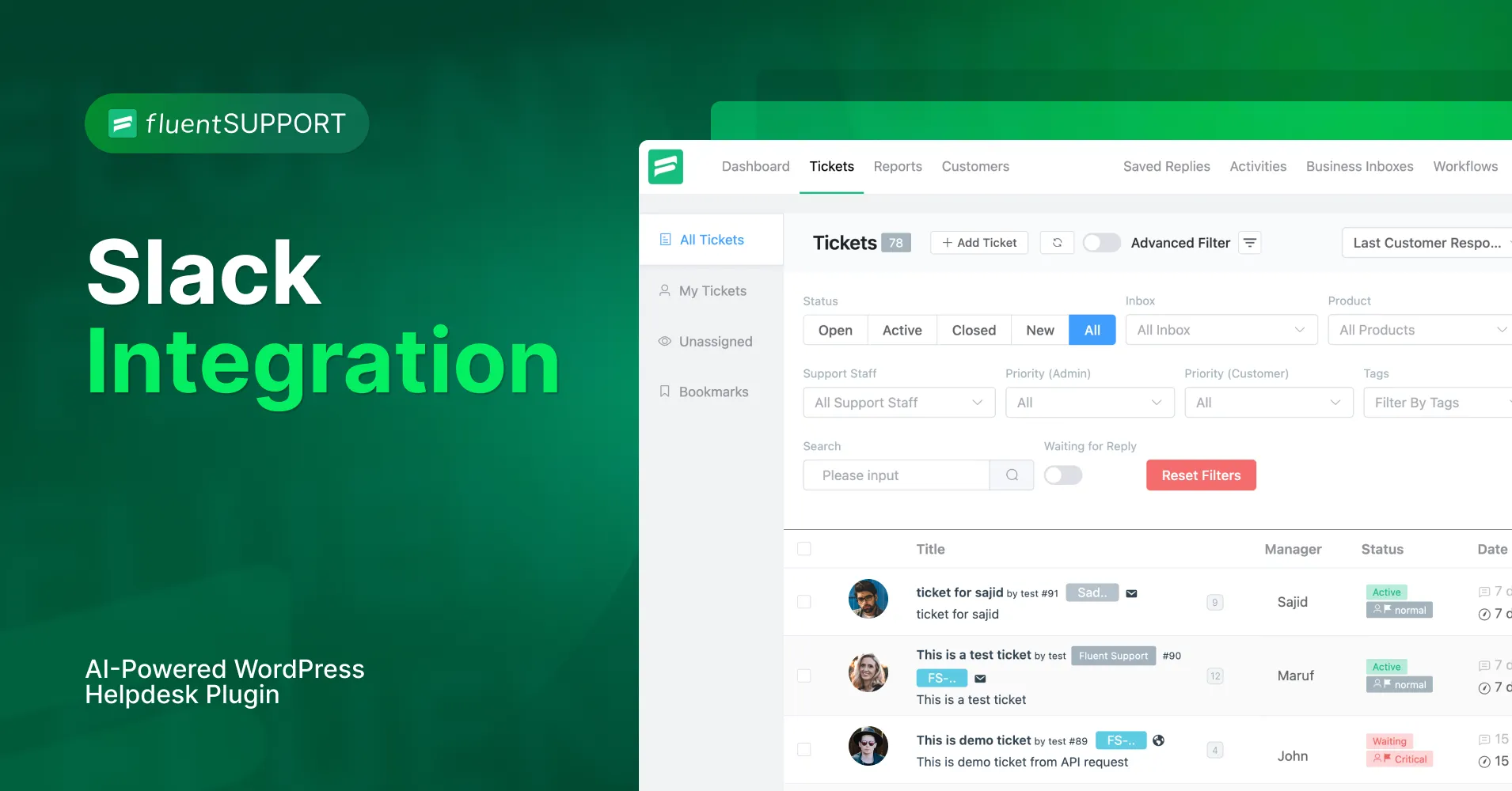 Slack Integration with Fluent Support - Fluent Support
