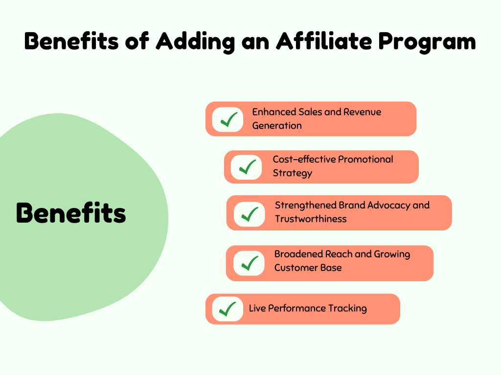 benefits of an affiliate program