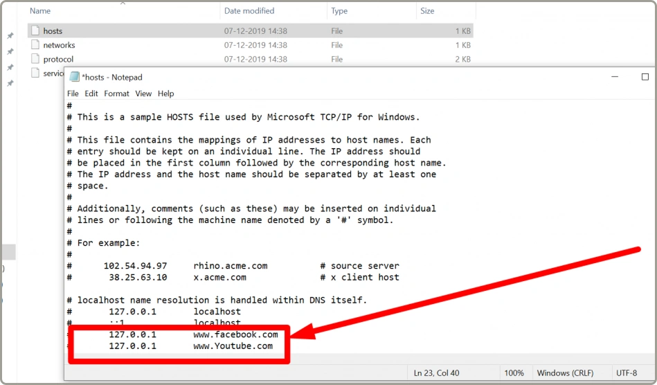 Modifying Host Files - Chrome