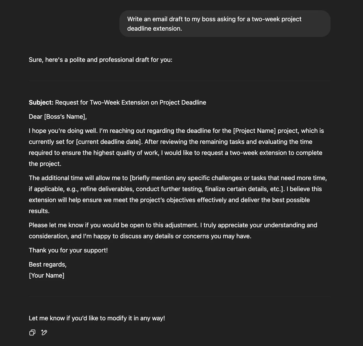 Chatgpt conciseness, email writing style