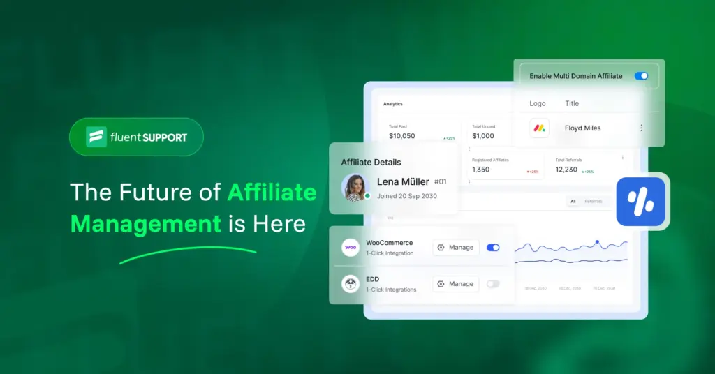 FluentAffiliate, affiliate management