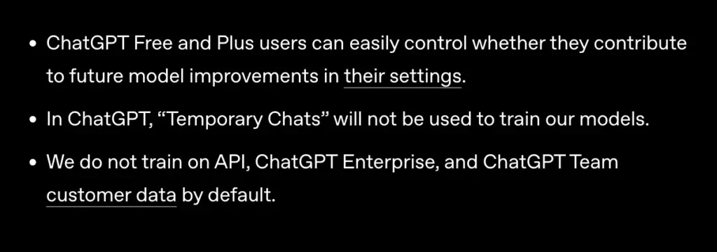 chatgpt user privacy